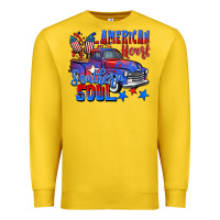 Lemon American heart southern soul truck 4th of july Premium Sweatshirt - CowGirlArtShop