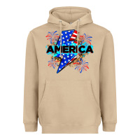 Mushroom America with lightning bolt Heavyweight Hoodie - Zillion Design Studio