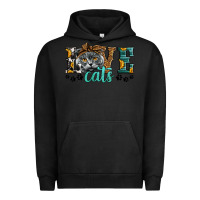 Pigment Black love cats scottish fold Urban Hoodie - LillyAllenDesigns