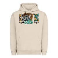 Pigment French Oak love cats scottish fold Urban Hoodie - LillyAllenDesigns