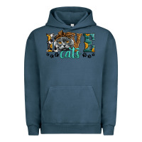 Pigment Midnight Navy love cats scottish fold Urban Hoodie - LillyAllenDesigns