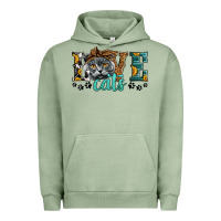 Pigment Oil Green love cats scottish fold Urban Hoodie - LillyAllenDesigns