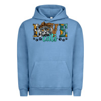 Pigment Pebble Blue love cats scottish fold Urban Hoodie - LillyAllenDesigns