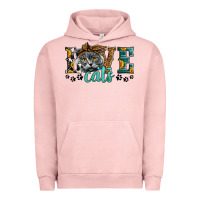 Pigment Salmon love cats scottish fold Urban Hoodie - LillyAllenDesigns