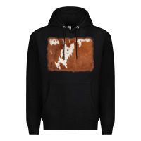 Black cowhide background Premium Hoodie - AdoDesignShop