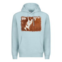 Blue Mist cowhide background Premium Hoodie - AdoDesignShop