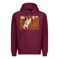 Burgundy cowhide background Premium Hoodie - AdoDesignShop