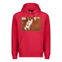 Cardinal cowhide background Premium Hoodie - AdoDesignShop