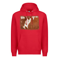 Red cowhide background Premium Hoodie - AdoDesignShop