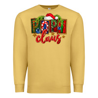 Antique Gold Christmas popi claus Premium Sweatshirt - FaDigitalArtStudio