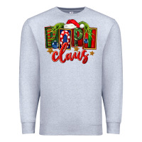 Heather Grey Christmas popi claus Premium Sweatshirt - FaDigitalArtStudio