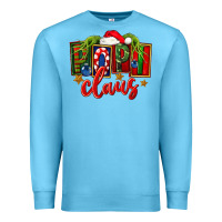 Ocean Blue Christmas popi claus Premium Sweatshirt - FaDigitalArtStudio
