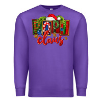 Purple Christmas popi claus Premium Sweatshirt - FaDigitalArtStudio