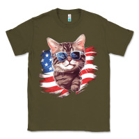 Army Green cat2 Classic Tee - Unal Design