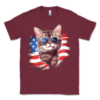 Burgundy cat2 Classic Tee - Unal Design