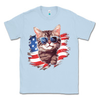 Dusty Blue cat2 Classic Tee - Unal Design