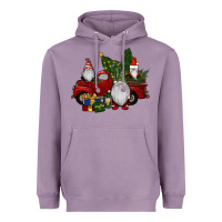 Lavender christmas gnomes with truck Heavyweight Hoodie - RanaPortraitStore