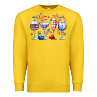 Lemon 4th of July wine glasses Premium Sweatshirt - Neo Western