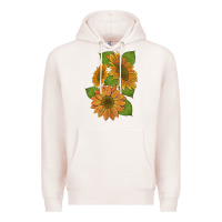 Pale Pink sunflowers Premium Hoodie - Artiststas