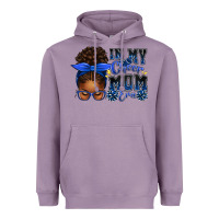 Lavender in my cheer mom era afro messy bun Heavyweight Hoodie - texasbilliewilder