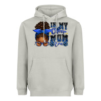 Moon Dust in my cheer mom era afro messy bun Heavyweight Hoodie - texasbilliewilder