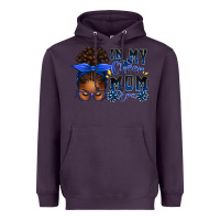 Plum in my cheer mom era afro messy bun Heavyweight Hoodie - texasbilliewilder