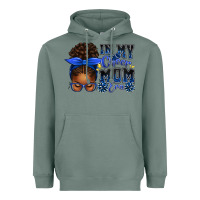 Sage in my cheer mom era afro messy bun Heavyweight Hoodie - texasbilliewilder