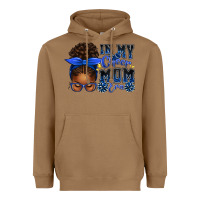 Toasted Coconut in my cheer mom era afro messy bun Heavyweight Hoodie - texasbilliewilder