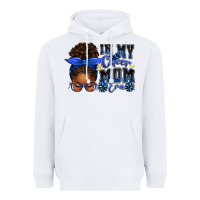 White in my cheer mom era afro messy bun Heavyweight Hoodie - texasbilliewilder