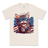 Natural cat4 Classic Tee - Unal Design
