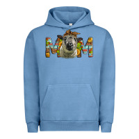 Pigment Pebble Blue Western Hampshire Sheep Mom Urban Hoodie - LillyAllenDesigns