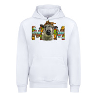 White Western Hampshire Sheep Mom Urban Hoodie - LillyAllenDesigns