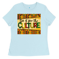 Baby Blue do it for the culture juneteenth tumbler Ladies Tee - BarkalooDesign