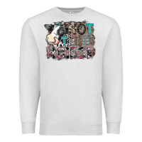 Oatmeal Heather not today heifer Premium Sweatshirt - SublimationCraftShop