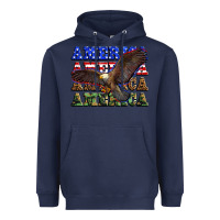 Navy america america america america Heavyweight Hoodie - Zillion Design Studio
