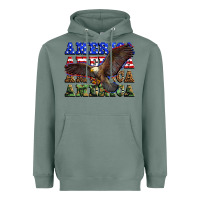 Sage america america america america Heavyweight Hoodie - Zillion Design Studio