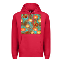 Cardinal plaid fall pumpkin seamless Premium Hoodie - AdoDesignShop