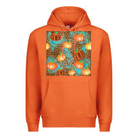 Carrot plaid fall pumpkin seamless Premium Hoodie - AdoDesignShop