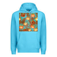 Plaid Fall Pumpkin Seamless Premium Hoodie | Teevron