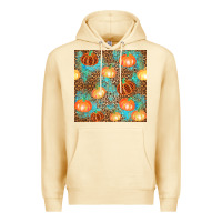 Pina Colada plaid fall pumpkin seamless Premium Hoodie - AdoDesignShop