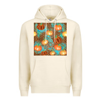 Tofu plaid fall pumpkin seamless Premium Hoodie - AdoDesignShop