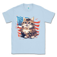 Dusty Blue cat3 Classic Tee - Unal Design