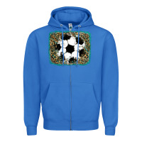 True Royal glitter soccer leopard Zipper Hoodie - RanaPortraitStore
