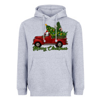 Heather Grey merry christmas baby sheep trees with truck Heavyweight Hoodie - RanaPortraitStore