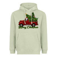 Matcha merry christmas baby sheep trees with truck Heavyweight Hoodie - RanaPortraitStore