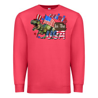 Cardinal Rawrrr in the USA 4th of july Premium Sweatshirt - CowGirlArtShop