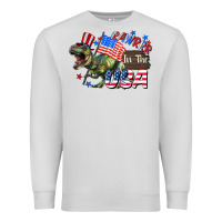 Dove Grey Rawrrr in the USA 4th of july Premium Sweatshirt - CowGirlArtShop