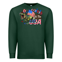 Sports Green Rawrrr in the USA 4th of july Premium Sweatshirt - CowGirlArtShop