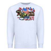 White Rawrrr in the USA 4th of july Premium Sweatshirt - CowGirlArtShop