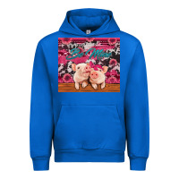 Cobalt be mine valentine's day pigs Urban Hoodie - Jasminsmagicworld